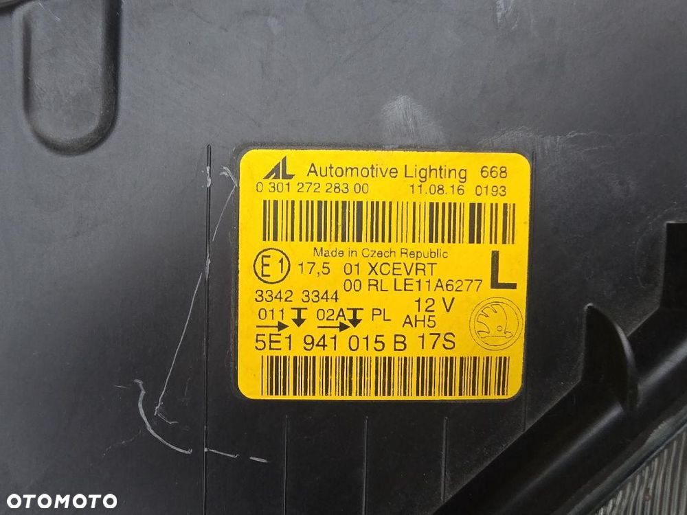 SKODA OCTAVIA 3 III 5E1 Lampa lewa przód Bi-Xenon Dynamic Led 5E1941015B - 9