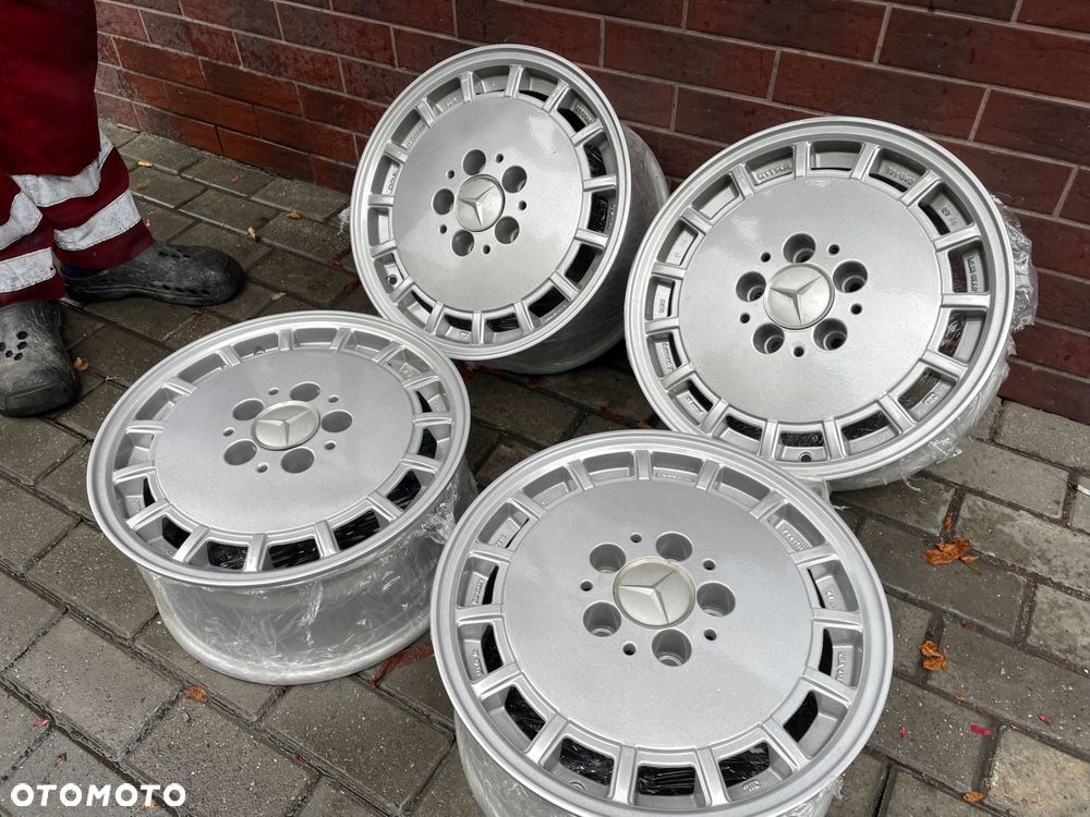 alu felgi mercedes 15 gullideckel 7j et44 w124 oryginał - 4