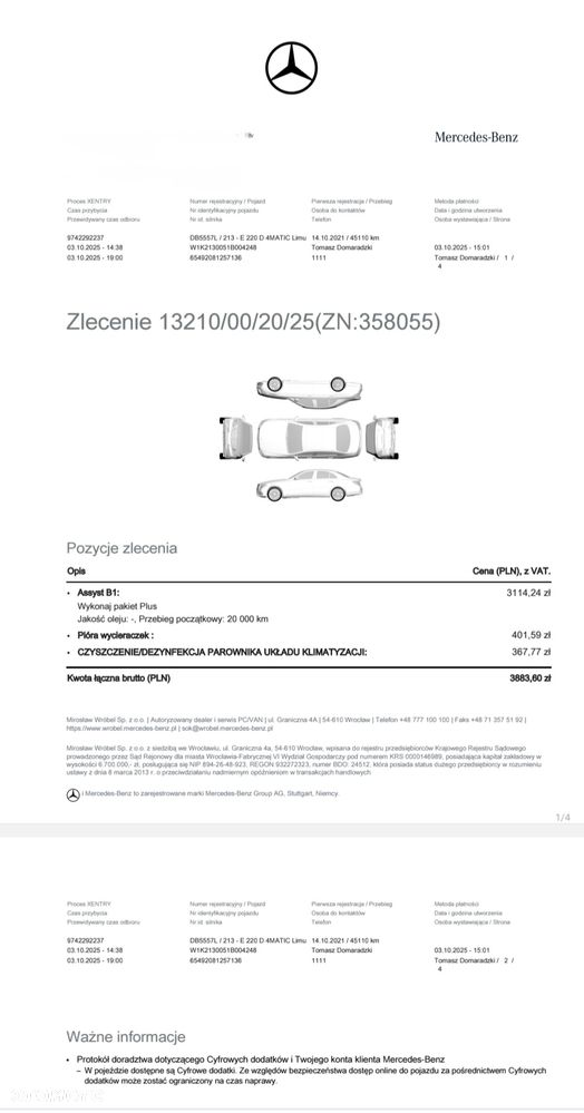 Mercedes-Benz Klasa E 220 d 4-Matic Avantgarde - 21