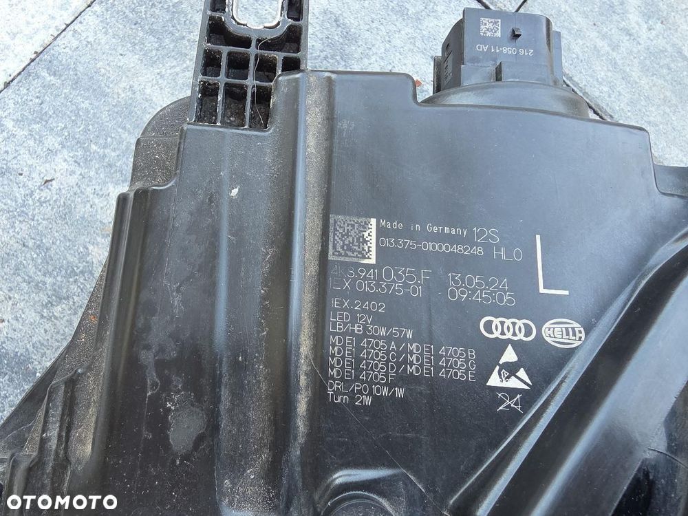 AUDI A7 S7 C8 4K8 Lampa lewa Kompletna Full Led Matrix HD 4K8941035F 2024 - 7