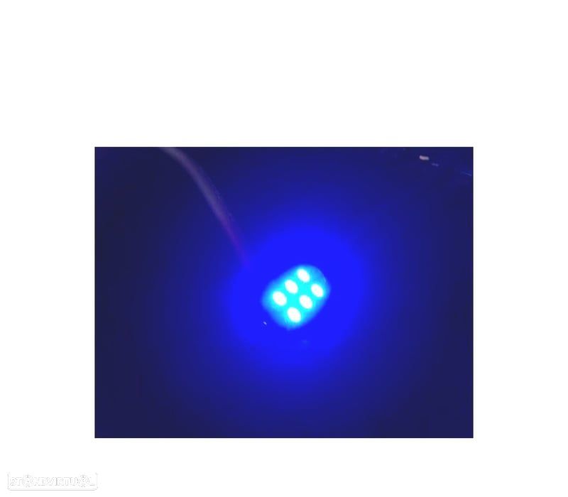 LÂMPADA LED AZUL C5W FESTOON 36 39 41MM - 1