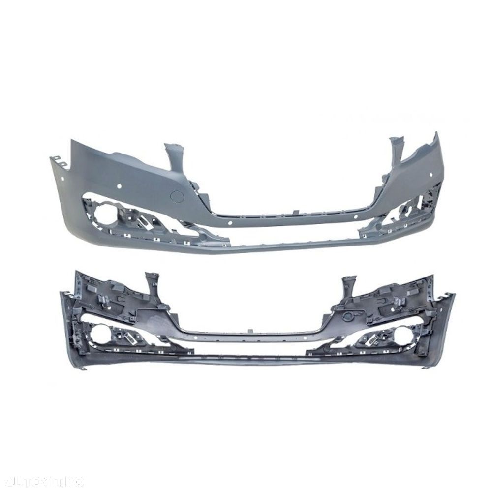 Bara fata Peugeot 508 09.2014-, Grunduita, cu gauri pentru senzori parcare si PDC, 1612221980 - 1