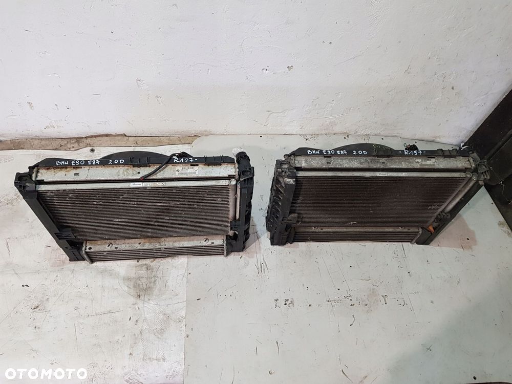 komplet chłodnic wentylator 7801993 bmw e87 e90 e91 2.0d - 2