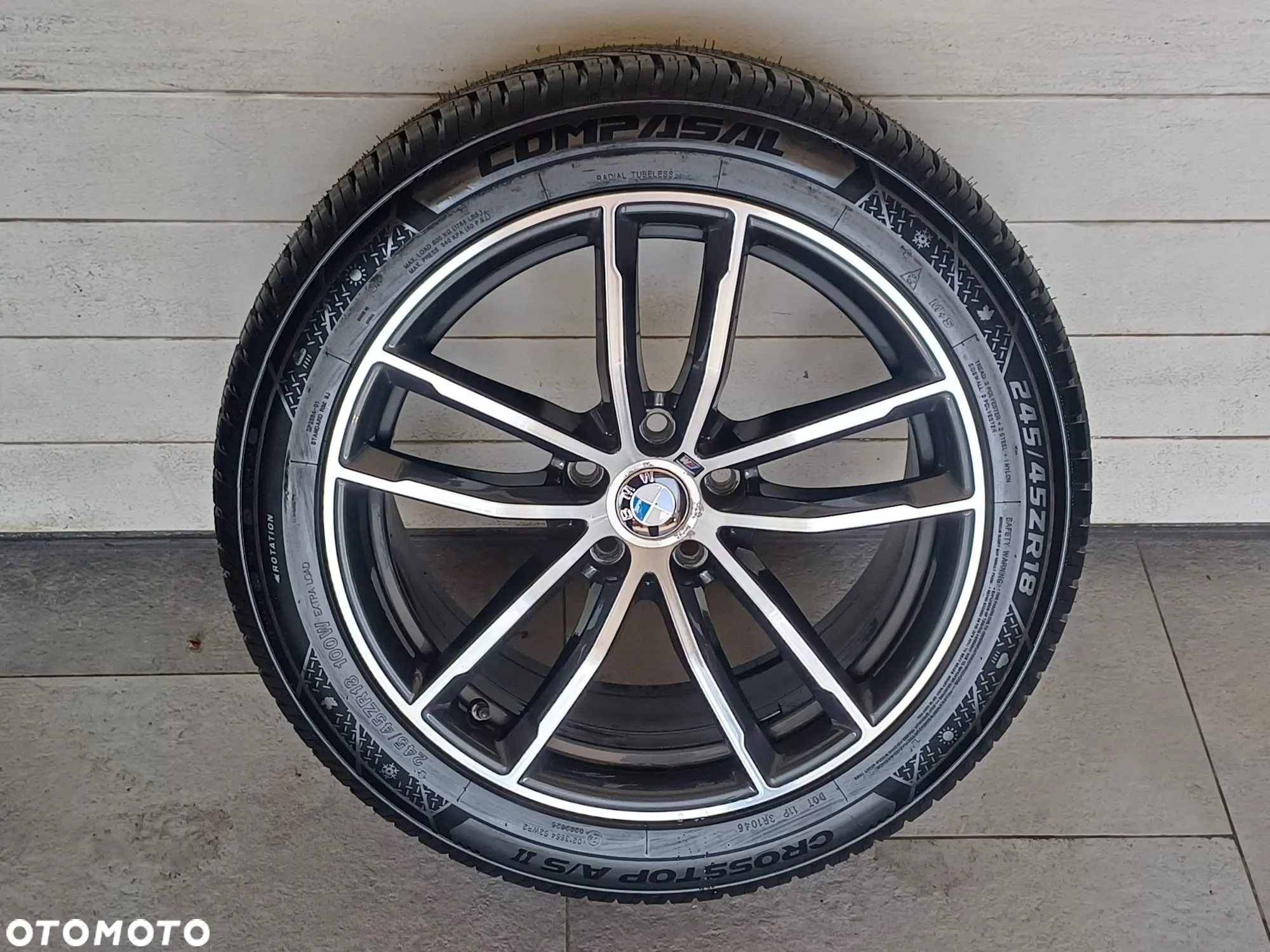 NR 621 Koła Zimowe Alufelgi BMW 5 245/45/18 Compasal Bieżnik ok. 7mm - 4