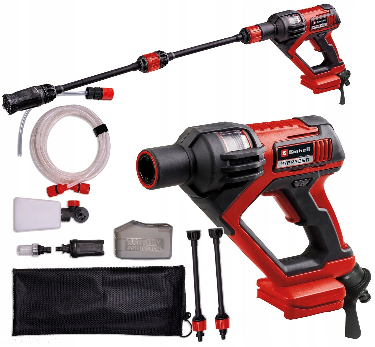EINHELL AKUMULATOROWA MYJKA CIŚNIENIOWA HYPRESSO  OSPRZĘT 18/24-1 Solo 18V - 14