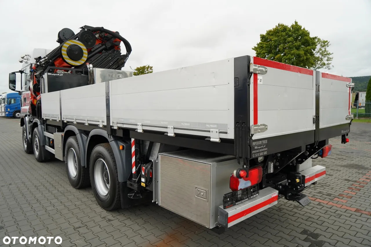MAN TGS 41.480 / 8X6 / SKRZYNIOWY + HDS PALFINGER PK 92002-SH F + FLY JIB 170 E / WYSIĘG 34 M / MAX UDŹWIG 26 000 KG / STEROWANIE RADIOWE / 5 PODPÓR / 7 FUNKCJI / FULL SERWIS MAN / FULL SERWIS PALFINGER - 14