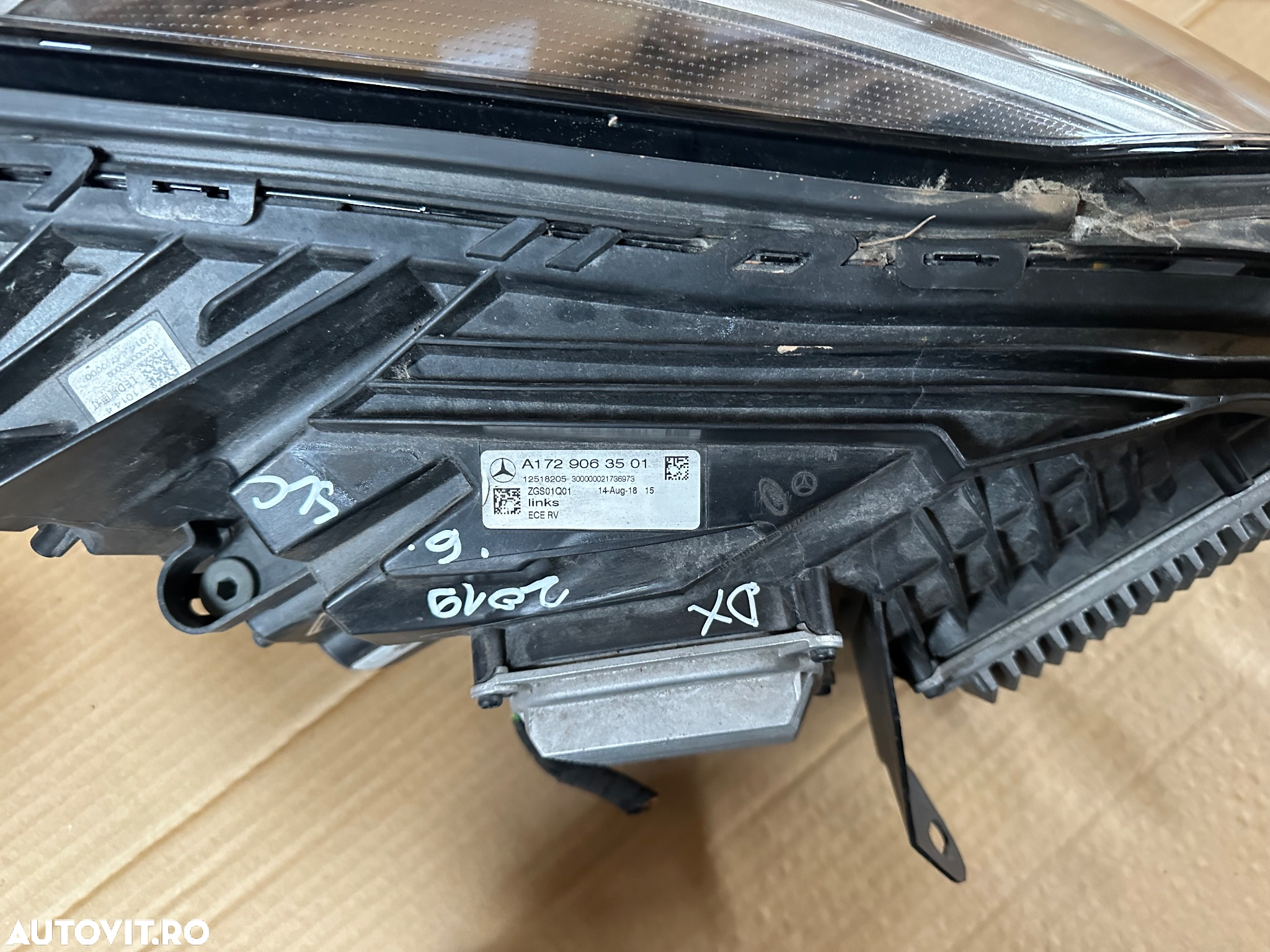 Far complet stanga si dreapta MERCEDES SLC W172 an 2016-2020 fara defecte cod A1729063501, A1729069100 - 7