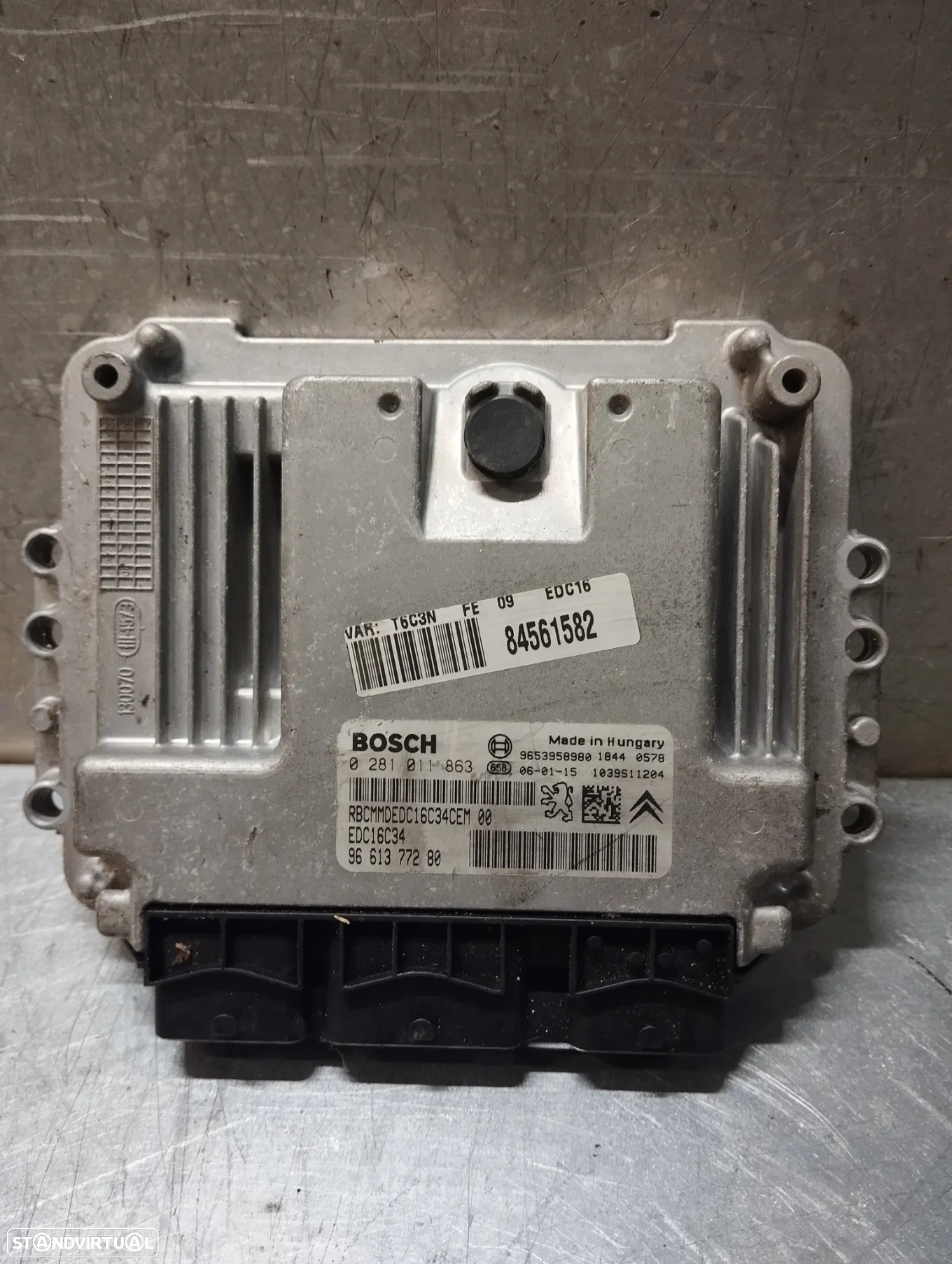 Centralina do Motor Citroen C4 / Peugeot 307 1.6HDI 9661773380 0281011863 9661377280 - 2