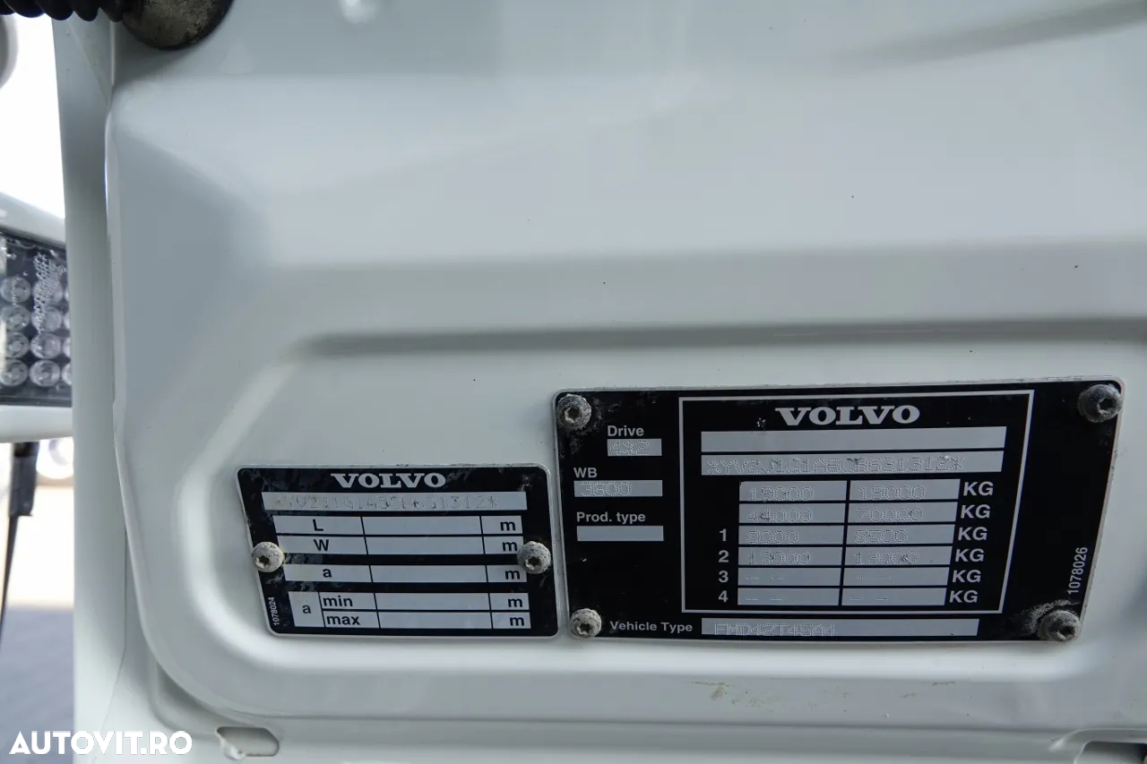 Volvo FM 450 / ADR / HIDRAULICA / RETARDER / JANTE ALIE / EURO 5 / CONTRACTUL DE SERVICE - 35