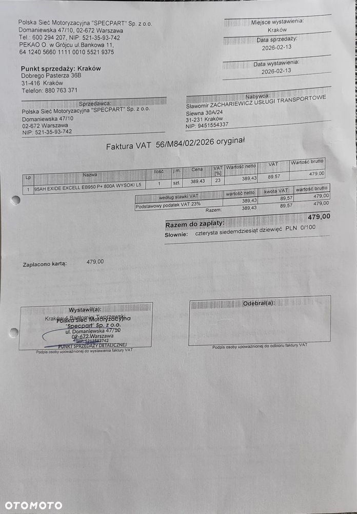 Fiat Ducato L2H2, netto 27000, Izoterma, agregat, Webasto, faktura VAT - 20