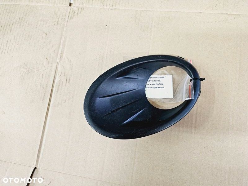 nissan qashqai 1 i j10 lift kratka ramka atrapa halogenu prawy przód - 4