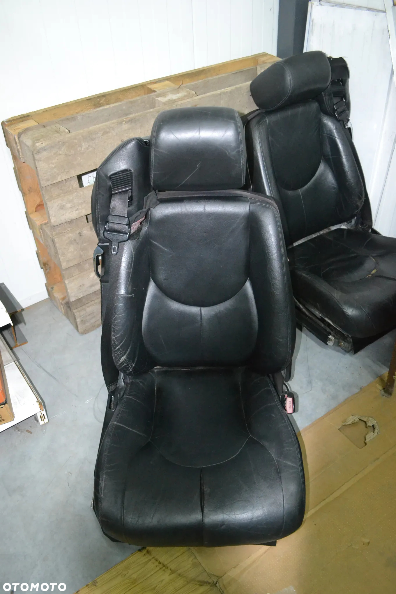 MERCEDES 500 SL R129 FOTEL FOTELE CZARNE SKÓRA LIFT - 8