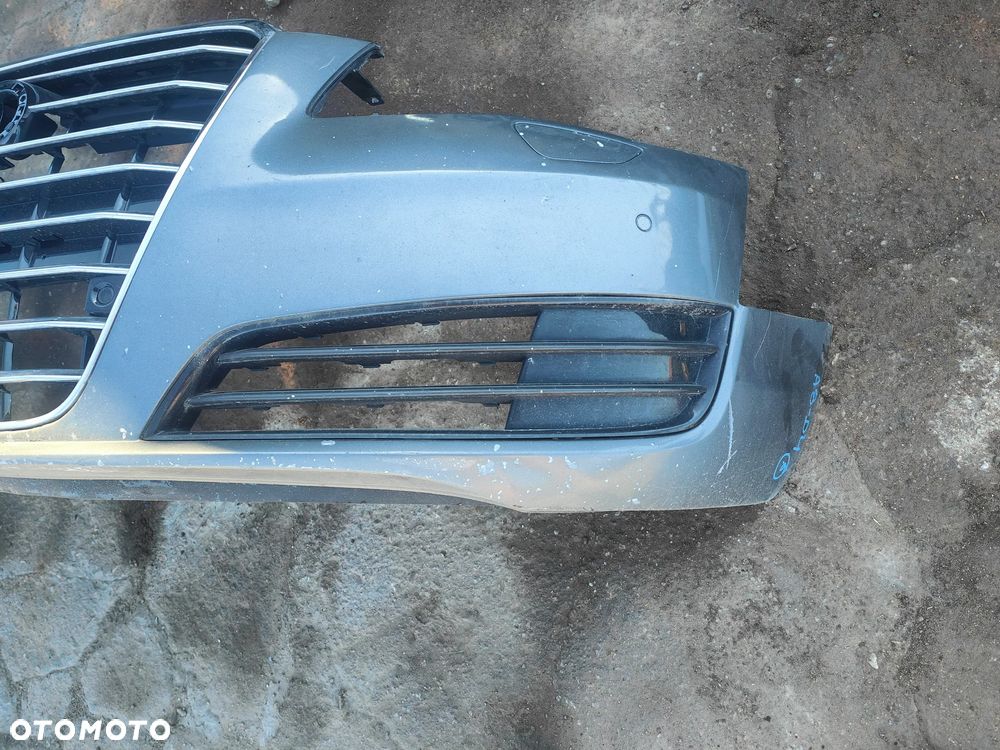 AUDI A8 D4 14r ZDERZAK PRZÓD PRZEDNI GRILL LX7R - 6