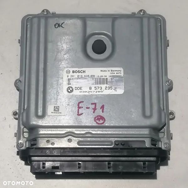BMW X6 E71 - STEROWNIK KOMPUTER SILNIKA 8573235, 0281019628 - 1