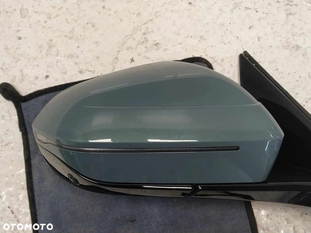 BMW 5 G60 G61 LUSTERKO ZEWNĘTRZNE PRAWE ASFERYCZNE ASYSTENT FOTOCHROM KAMERA 9+8+1 PIN KOMPLETNE UK ORYGINAŁ - 6