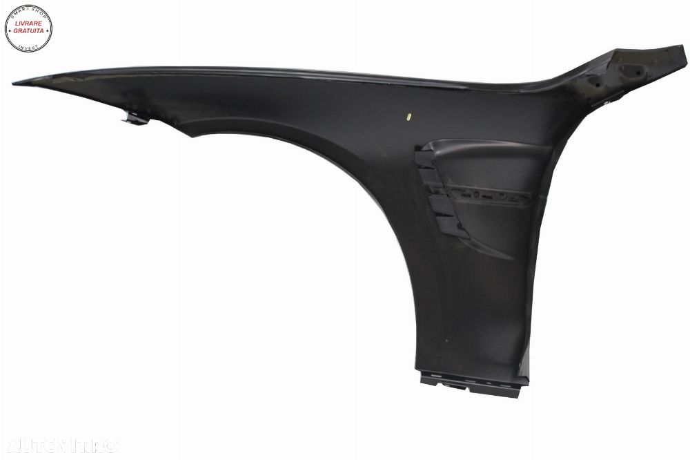 Aripi Laterale BMW 4 Series F32 F33 F36 (2013-02.2017) Ornament Negru M4 Design- livrare gratuita - 7