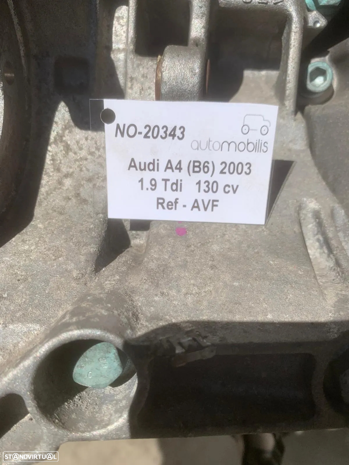 Motor AUDI A4 (B6) 1.9 TDI Ref. AVF  NO-20343 - 6