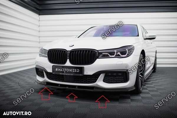 Prelungire lip bara fata Bmw Seria 7 G11 G12 M Pachet 2015-2018 Maxton - 1