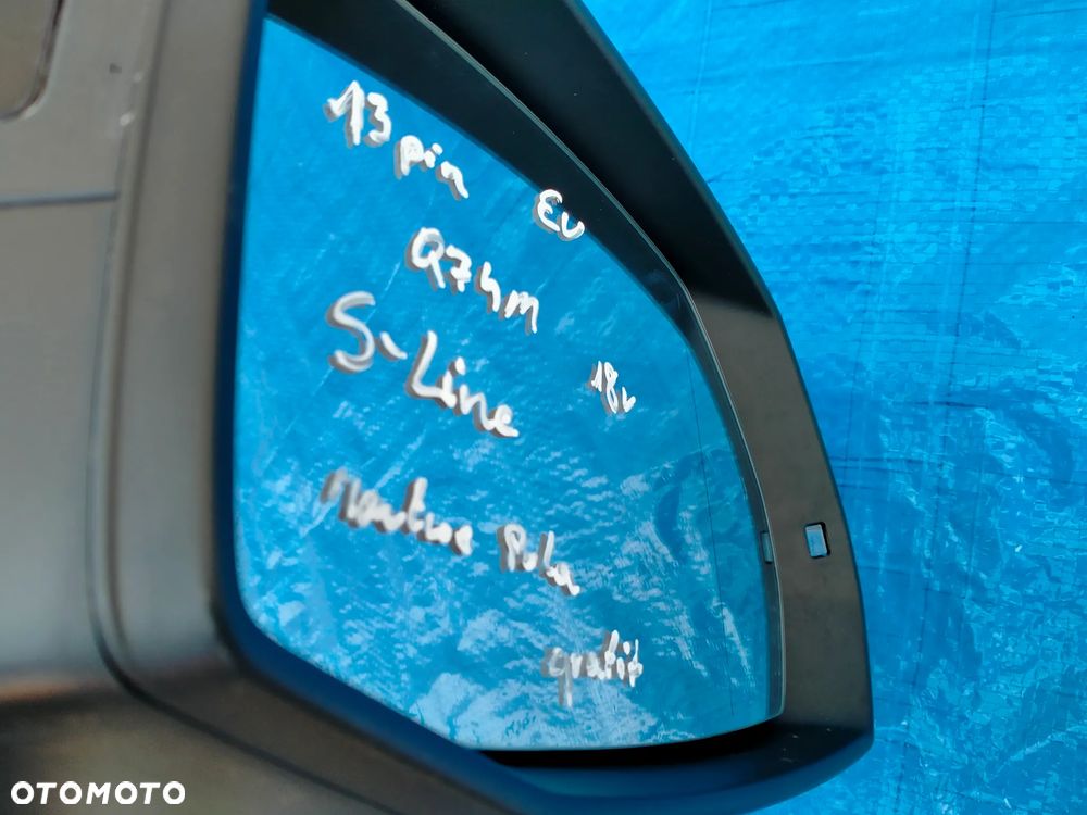 Audi Q7 SQ7 4M / Lusterko Prawe / SHADOW LINE / 13 Pin Pinów / Side Assist / Asystent / EUROPA - 2
