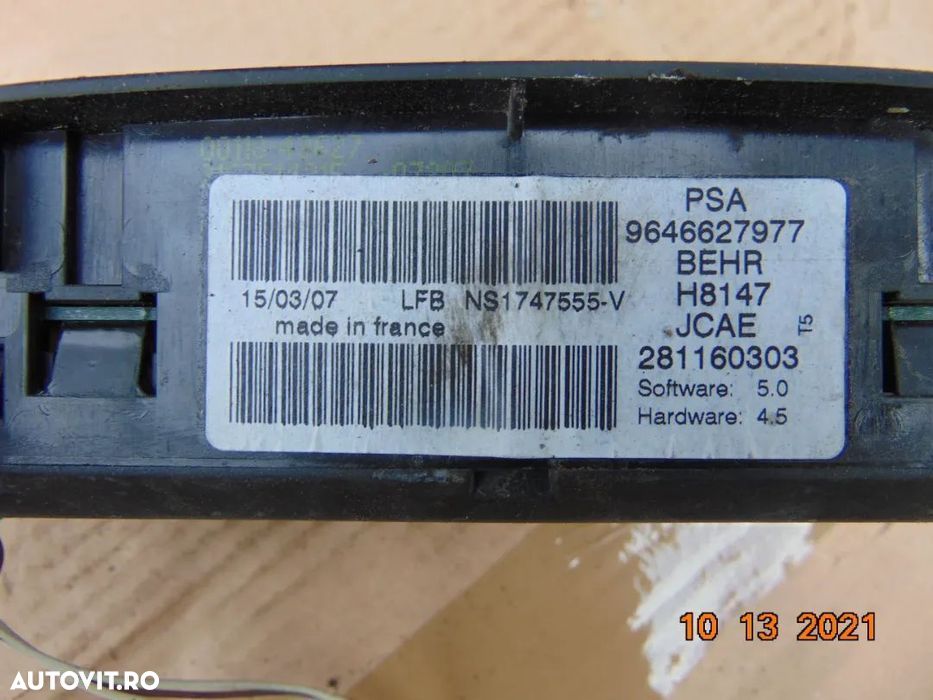 Climatronic Peugeot 307 panou comenzi ac 307cc sw dezmembrez - 3