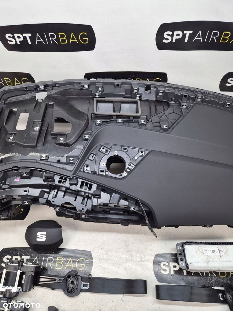 SEAT EL BORN DESKA ROZDZIELCZA KONSOLA KOKPIT PULPIT PODUSZKI AIRBAG AIR BAG PASY KIT SET - 3