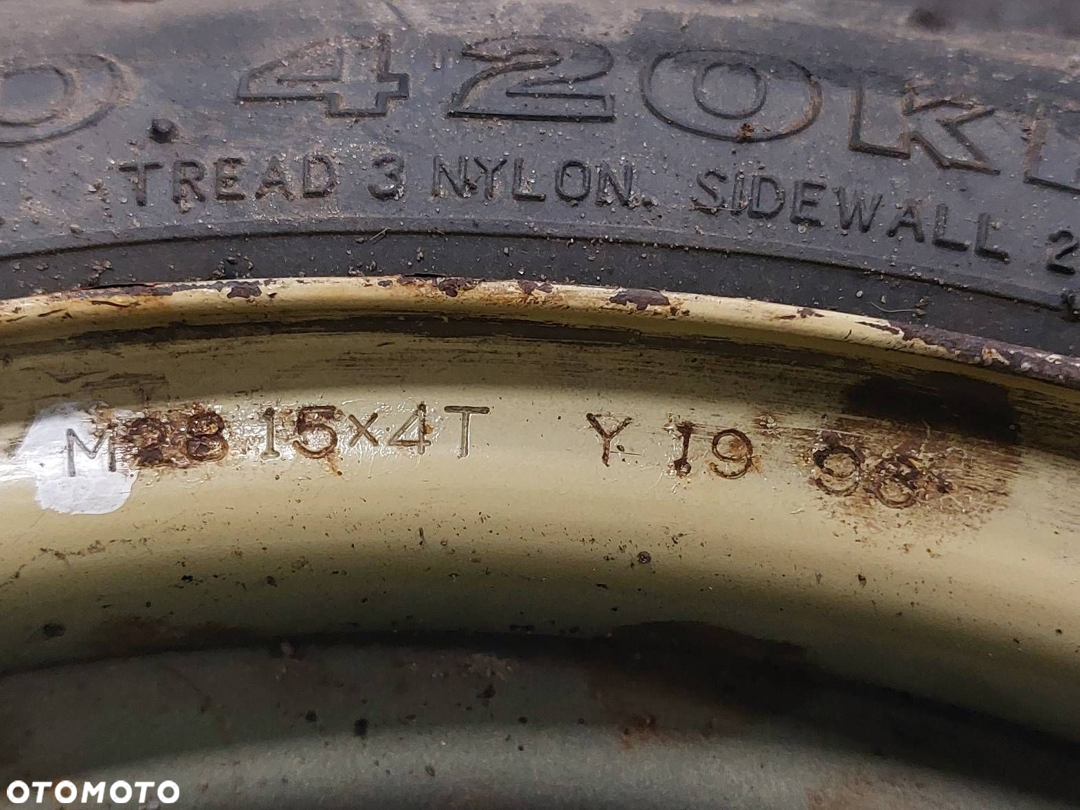 KOŁO DOJAZDOWE DOJAZDÓWKA 4X100 4Jx15 FI54,1 115/70R15  BRIDGESTONE - 2