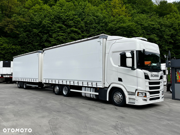 Scania R410 // 2018 // Retarder //  Tandem 7.7+7.7 // Przyczepa Krone // Oś podnosozna //