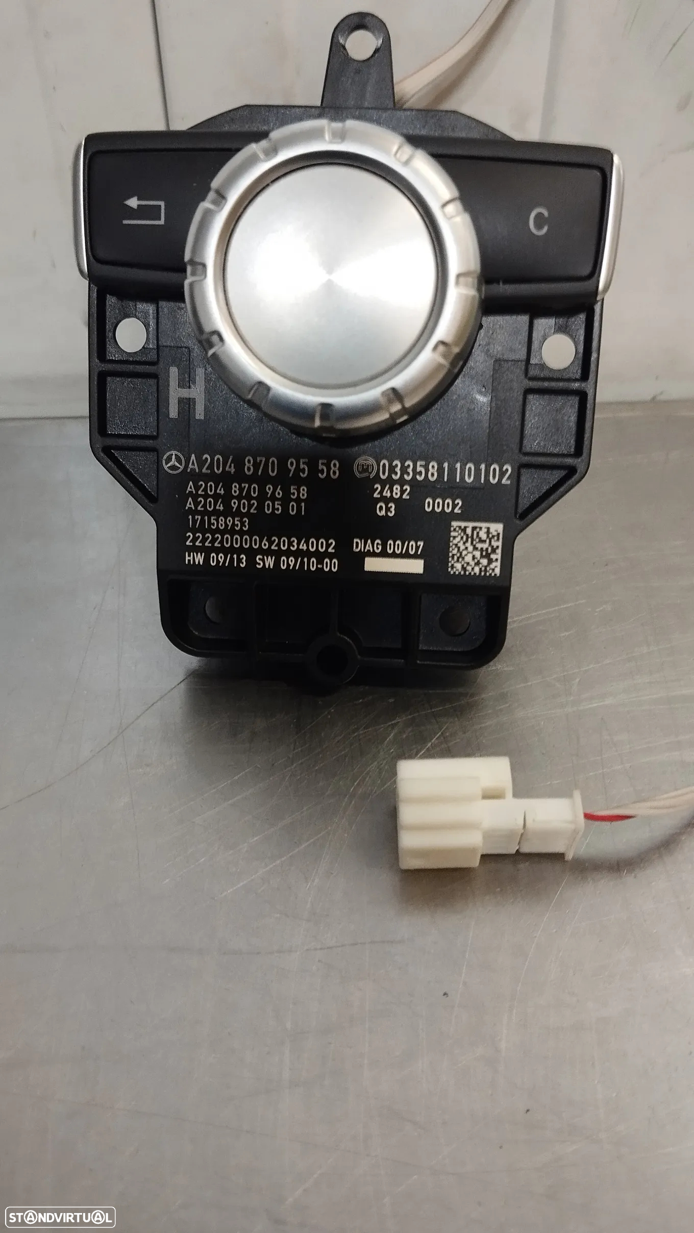 JOYSTICK / COMANDO MULTIMEDIA / NAVEGAÇÃO MERCEDES CLASSE C W204 REF. A2048709558 - 2