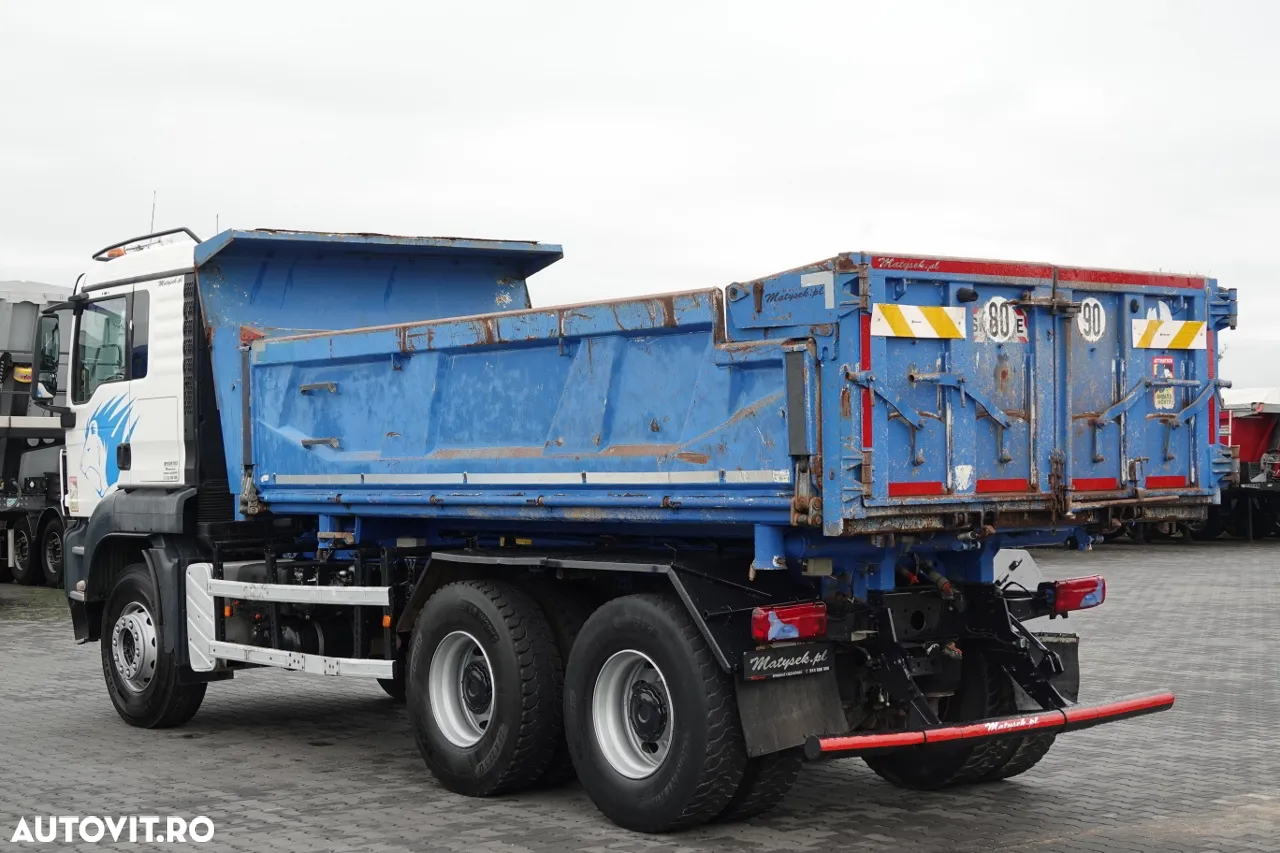 MAN TGS 26.360 / 6x4 / 2 FETE TIPPER / HYDROBRA / BORDMATIC / IMPORTAT - 9