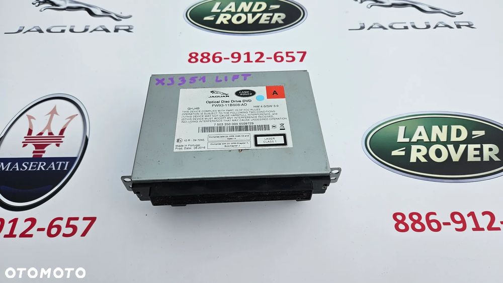 Jaguar XJ 351 LIFT 2015-  USA  Navi Radio Czytnik nawigacji DVD FW93-11B608-AD - 1