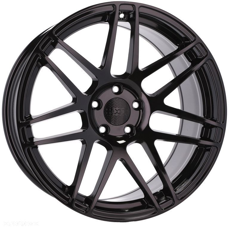 4x Felgi 19 9+10 m.in. do BMW 5 E34 E39 E60 E61 6 E63 E64 7 E32 E38 E65 Czarne HAXER - HX020 (SSA04) - 10