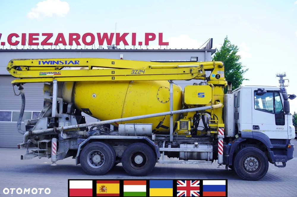Iveco Trakker 450 6x4 / Pompogruszka Sermac Twinstar 3Z24 / Pilot_254697 - 1