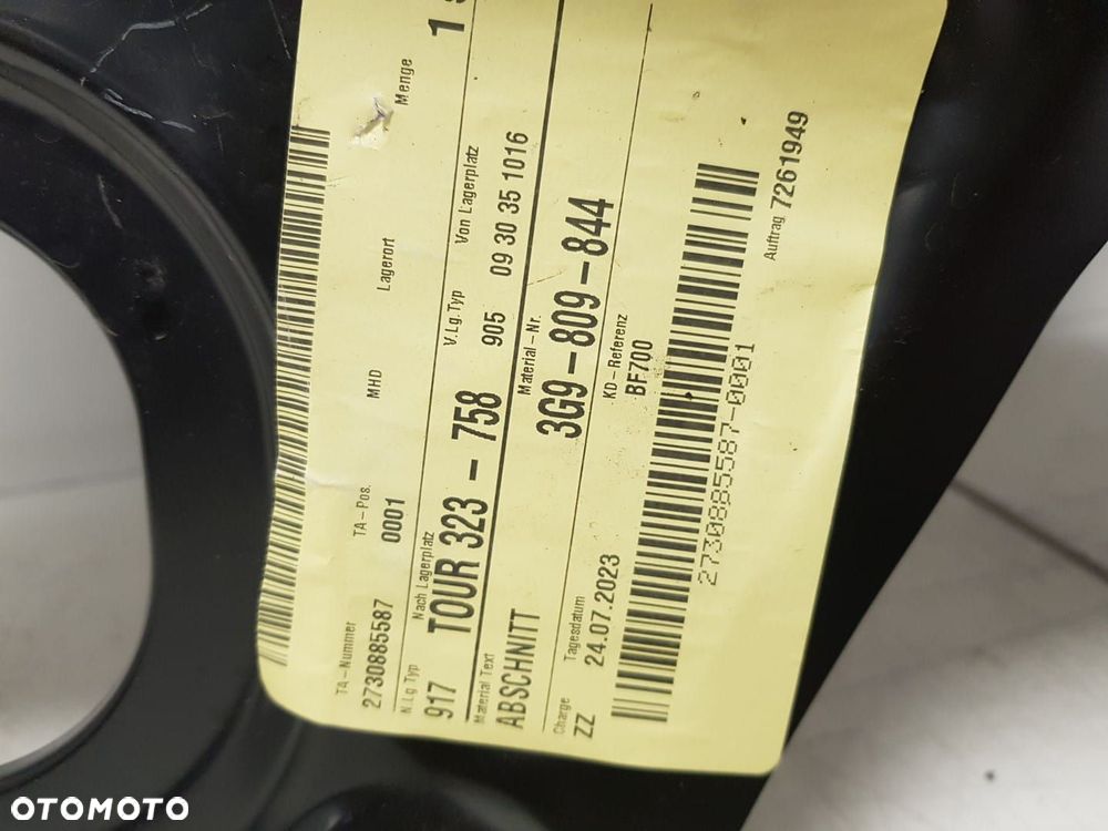 NOWY BŁOTNIK VW PASSAT B8 KOMBI 14-24r TYLNY PRAWY POSZYCIE 3G9809844 SŁUPEK TYŁ PRAWA 3G 3G9 - 3