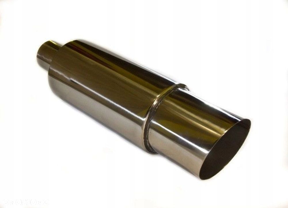 Tłumik Końcowy PRZELOTOWY 63MM 89mm JDM nierdzewka - 1