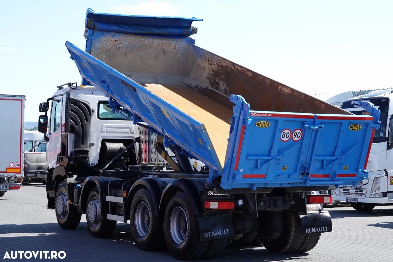 Renault C 460 / 8x4 / BASCULANTE + HIDROBOARD / BORDMATIC / MEILLER KIPPER / EURO 6 - 2