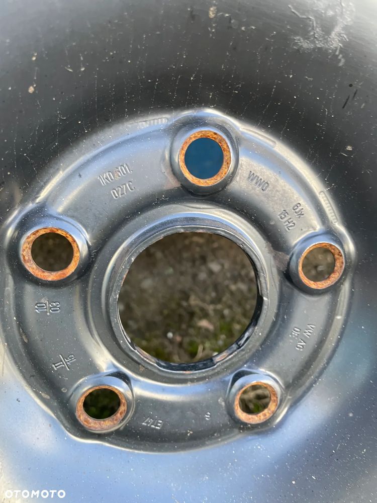 Koło zapasowe felga z oponą 5X112 ET47 195/65 15' Audi A3 8P Golf V Skoda Octavia II 1K0601027C - 2