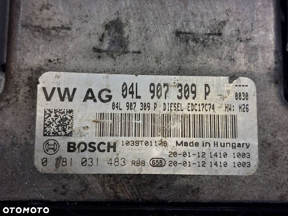 ZESTAW STARTOWY PASSAT B8 2.0 TDI 04L907309P 5Q0937086CF 3G0920320A - 2