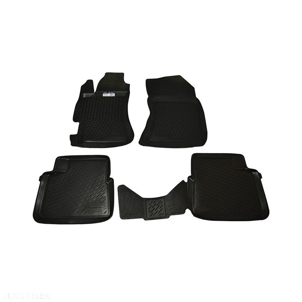 Set covorase auto BestAutoVest din cauciuc Subaru Impreza 3 Hatchback 2007- presuri tip Tavita 4 buc - 1