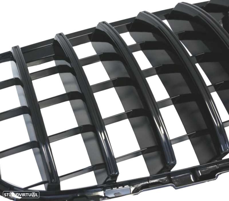GRELHA MERCEDES GLE W167 C167 COUPÉ 19- ASPECTO GT CÂMARA PRETO BRILHANTE - 5