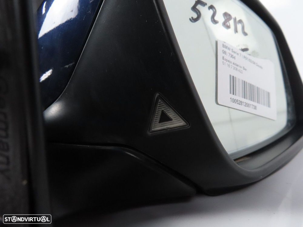 Retrovisor / Espelho Direito Usado / Original BMW 7 (F01, F02, F03, F04) 5116730... - 5