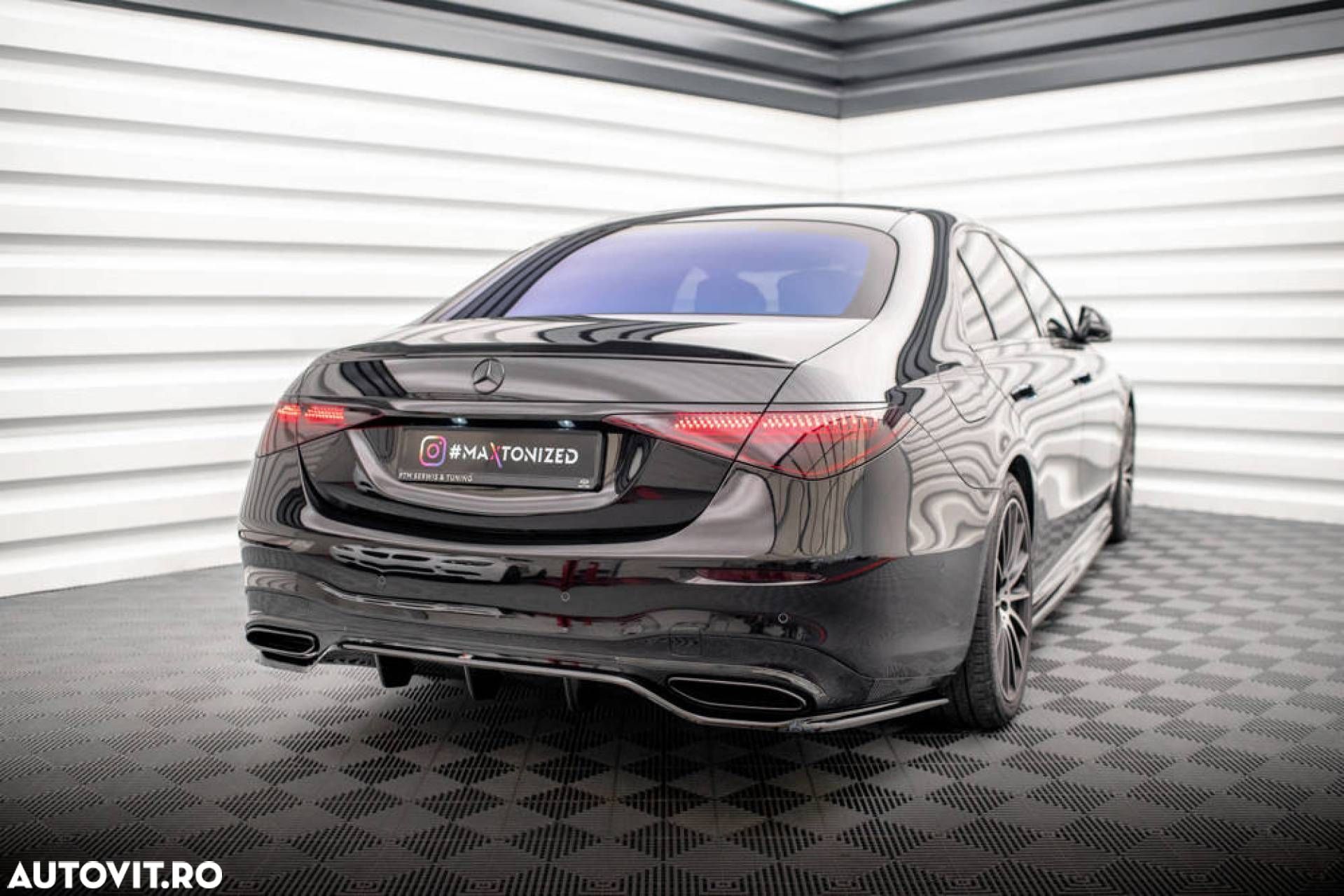 Prelungire Bara Spate compatibila cu Mercedes S Class W223 AMG Line Maxton Design - 1