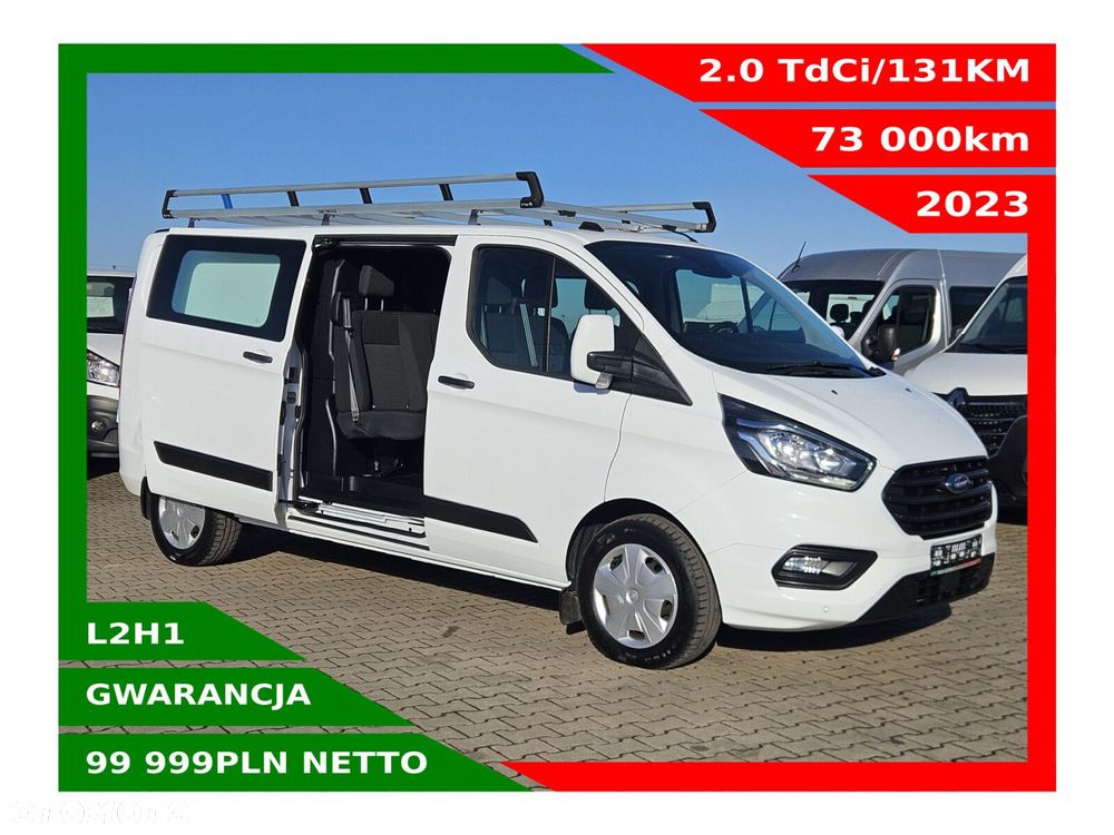 Ford transit-custom L2H1 *99999zł NETTO* Brygadówka 6 osób 2.0TdCi/131KM - 1