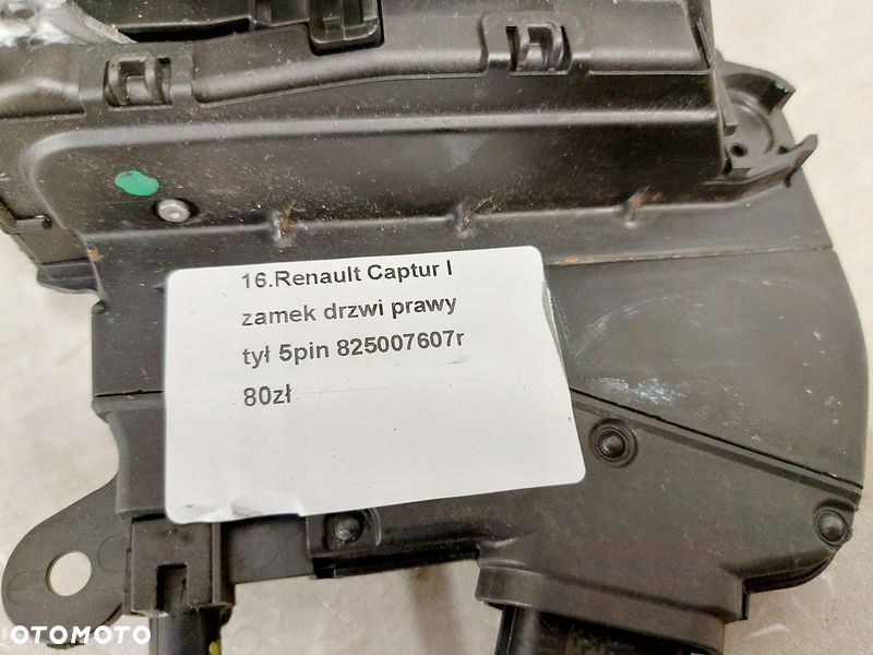 renault captur i zamek drzwi prawy tył tylny 5 pin - 2