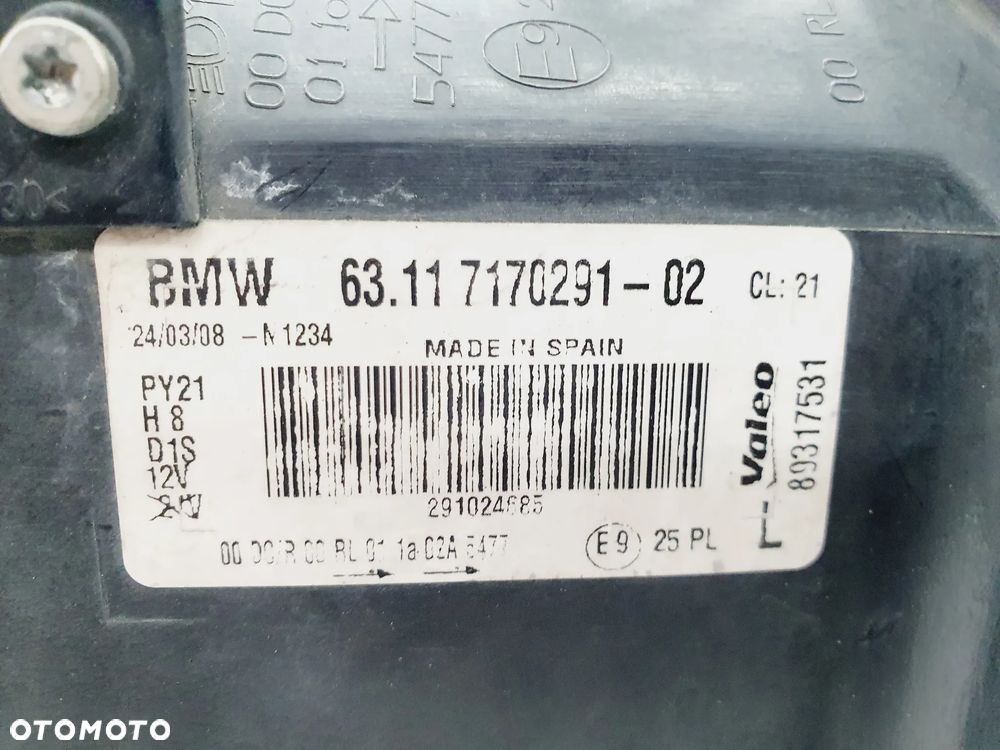 Lampa Lewa XENON BMW 1 E87 LIFT 7170291 KOMPLETNA - 7