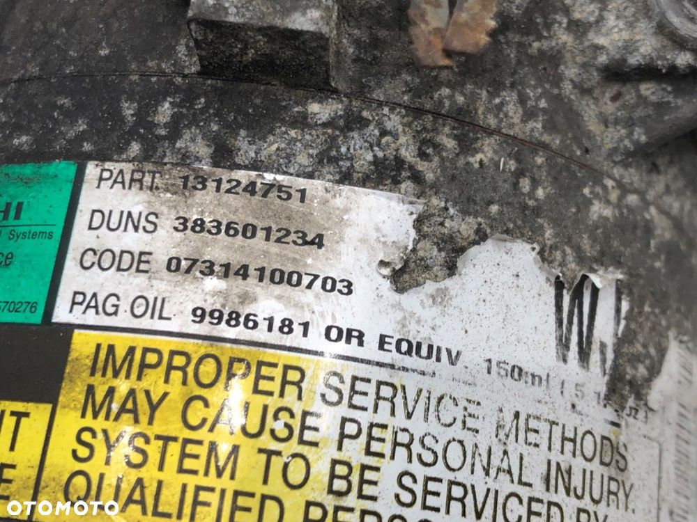 SPRĘŻARKA KLIMATYZACJI - 199.00 PLN - OPEL ASTRA H Kombi (A04) 2004 - 2014 1.7 CDTI (L35) 74 kW - 5