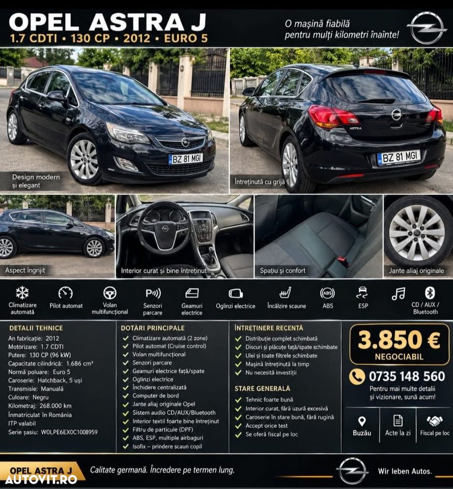 Opel Astra 1.7 CDTI ECOTEC Start/Stop Enjoy - 1