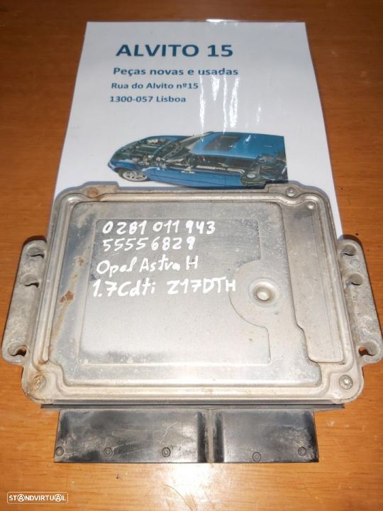 Centralina Opel Astra H 1.7Cdti  Z17DTH  Ref: 0 281 011 943  55556829 - 1