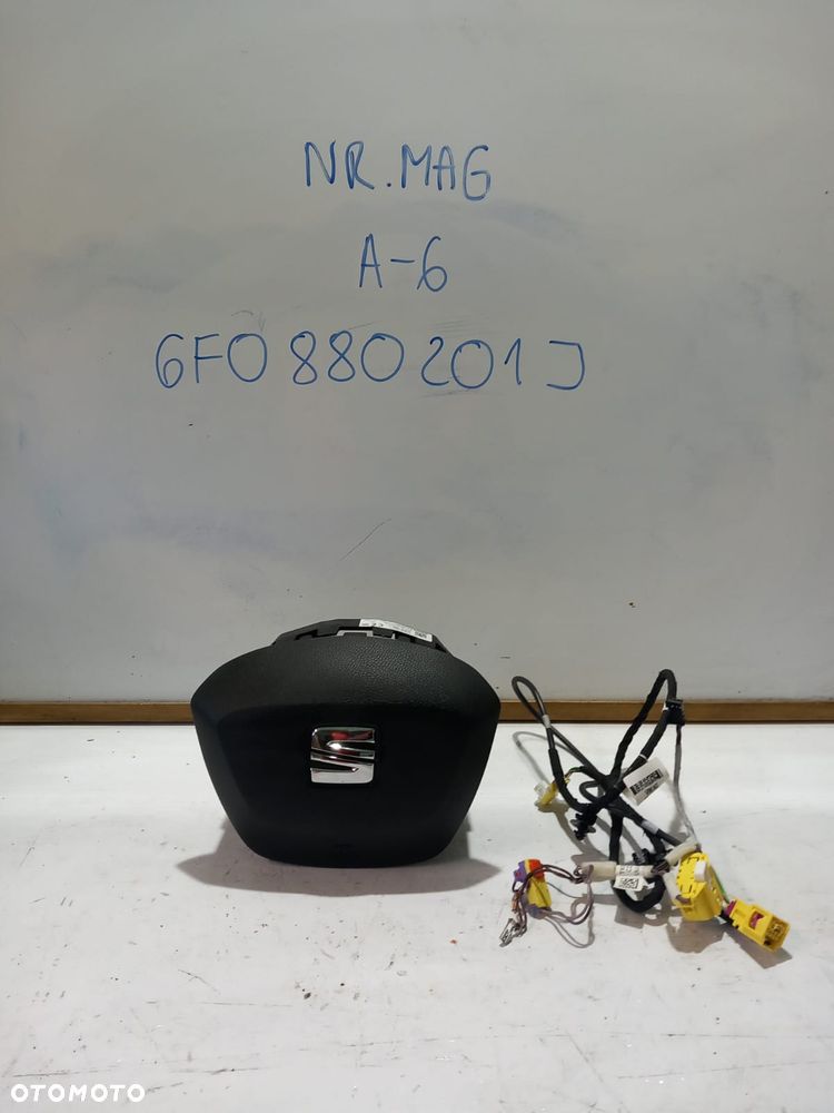 PODUSZKA AIRBAG KIEROWCY SEAT IBIZA V + WTYCZKI 6F0880201J - 1