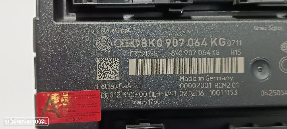 MÓDULO ELETRÓNICO AUDI Q5 (8R) 2.0 TDI CLEAN DIESEL / ULTRA (110KW) - 2