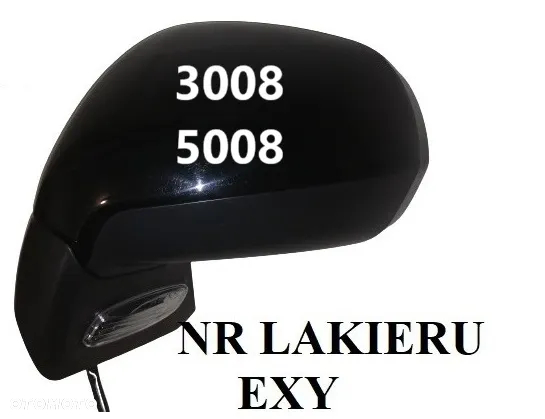 LUSTERKO PEUGEOT 107 108 207 208 301 308 407 408 2008 3008 4008 5008 DOWOLNY KOLOR - 4